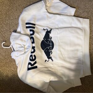 Red Bull Men's White Hoodie